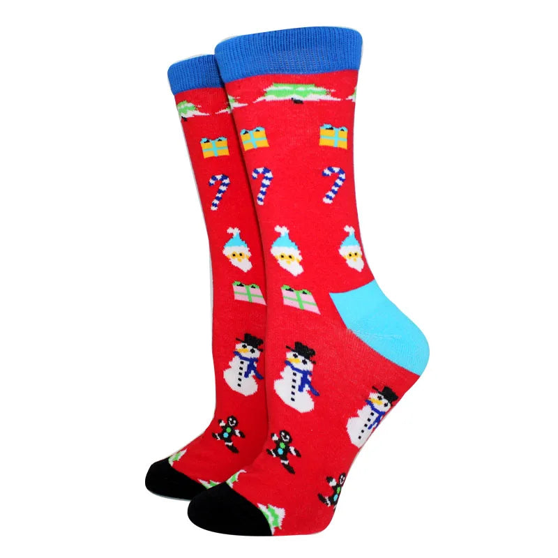 New Arrival Winter Women socks Cotton Long Christmas Socks Casual Men's Socks Santa Claus Christmas Gift Creative Socks 37-45