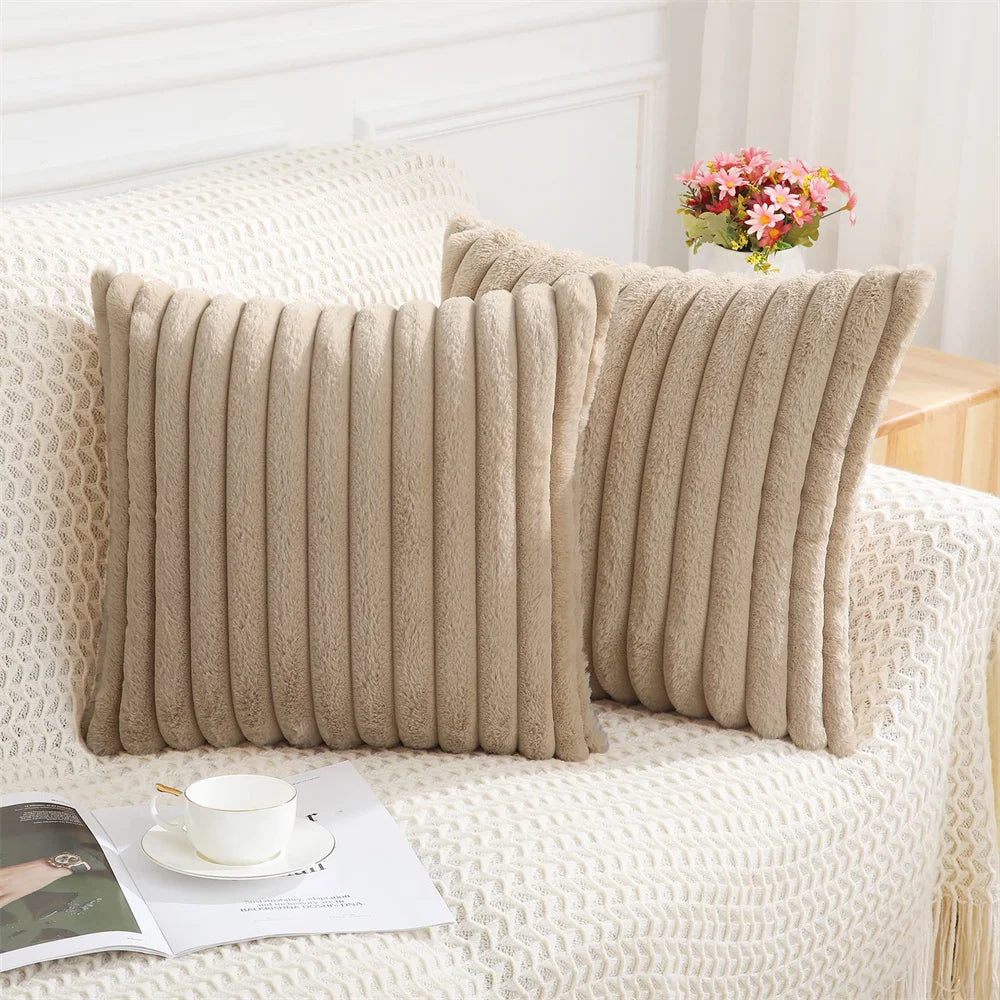Housse de Coussin - Fluffy Rayé