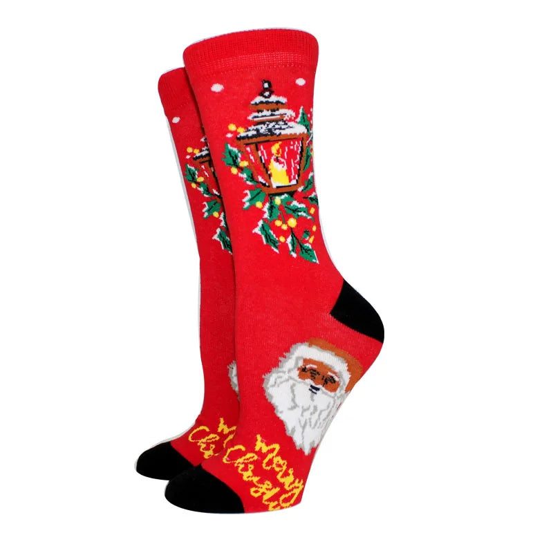 New Arrival Winter Women socks Cotton Long Christmas Socks Casual Men's Socks Santa Claus Christmas Gift Creative Socks 37-45