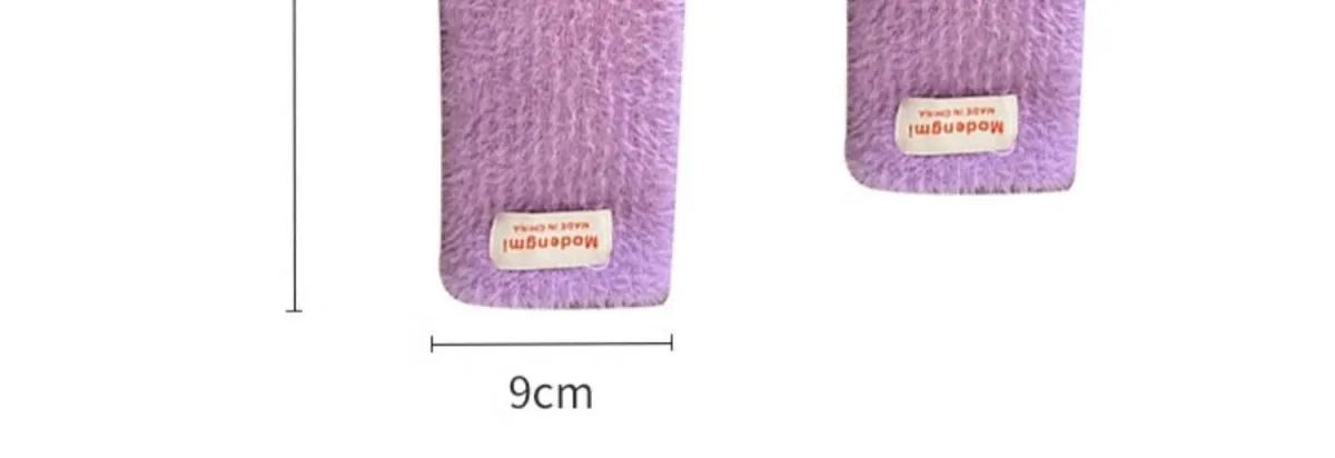 Winter Women's Gloves Thick Plush Knit Gloves Warm Velvet Mittens Solid Outdoor Ski Drive Touch Screen Gloves Christmas Gift