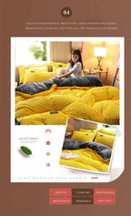 Winter Warm Velvet Duvet Cover Couple 2 People Double Quilt Cover 150/180/200/220 Bedding Twin Queen King Comforter Duvet Covers