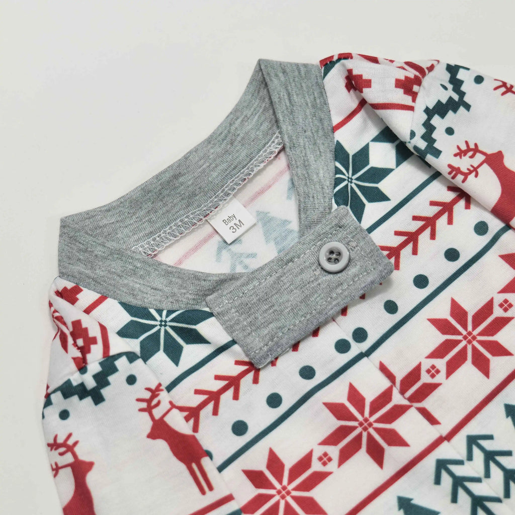 Christmas Family Pajamas Set Mom Daughter Dad Son Matching Outfits Cute All Over Print Homewear Boys Girls Pjs Xmas Look Pyjamas