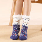 Christmas Elk Floor Socks Xmas Winter Fleece Sleeping Carpet socks Merry Christmas Gift Feliz Navidad Happy New Year 2026