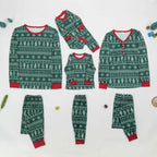 Christmas Family Pajamas Set Mom Daughter Dad Son Matching Outfits Cute All Over Print Homewear Boys Girls Pjs Xmas Look Pyjamas