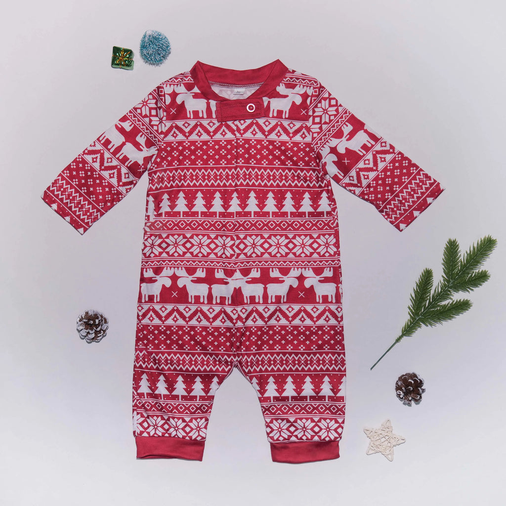 Winter 2025 Allover Print Christmas Pajamas Set Adult Kids Matching Clothes Soft Sleepwear Baby Dog Pjs Xmas Pyjamas Family Look