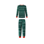 Christmas 2025 Family Matching Outfits Allover Print Mom Dad Kids 2 Pieces Pajamas Set Sleepwear Baby Romper Xmas Look Pyjamas