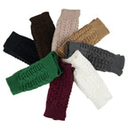 2024 New Women Long Fingerless Gloves Winter Mitten Knitted Warmer Arm Sleeve Thin Casual Soft Fingerless Unisex Gloves