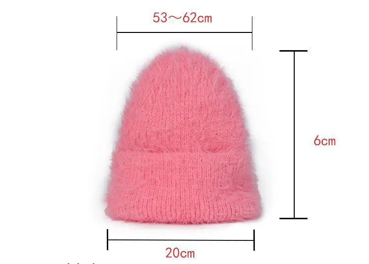 Candy Color Winter Hats Woman Cozy Knitted Beanie Women Keep Warm Soft Slouchy Baggy Cap Female Christmas Gift Fashion Casual