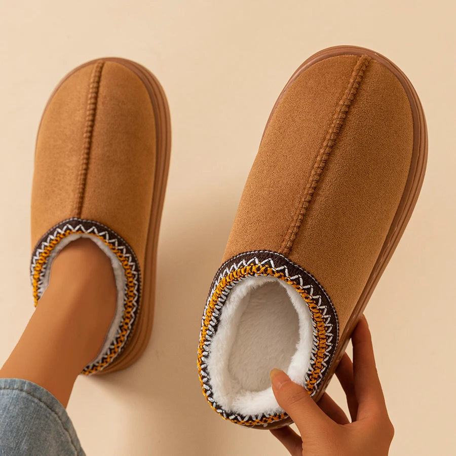 Pantoufles D'Hiver Femme - Fourrure