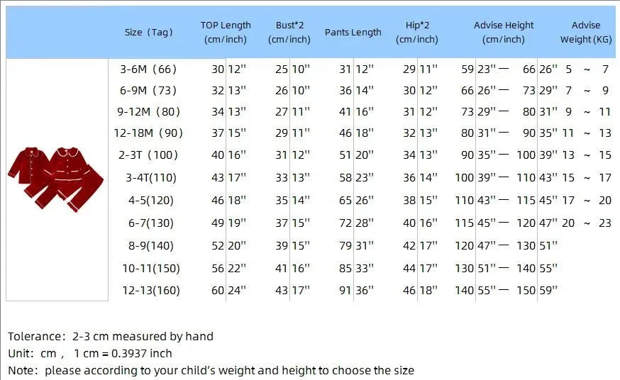 Christmas Family Xmas Children Boy Girl Pyjamas Dress Clothes Sets Customizing Velvet Long Sleeve Kid Sleepwear+Pants Costumes