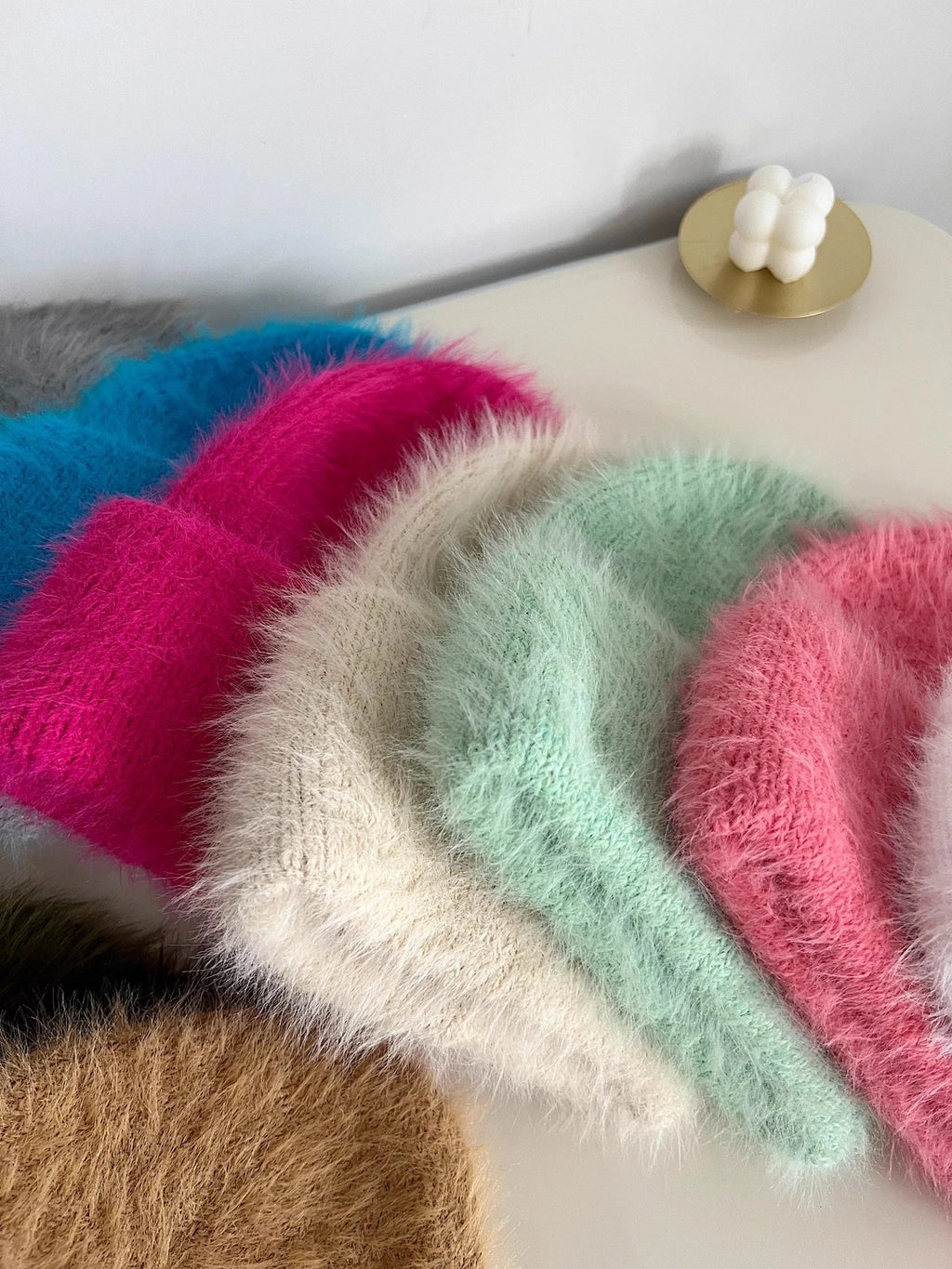 Candy Color Winter Hats Woman Cozy Knitted Beanie Women Keep Warm Soft Slouchy Baggy Cap Female Christmas Gift Fashion Casual