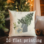 Housse de Coussin - Sapin de Noël