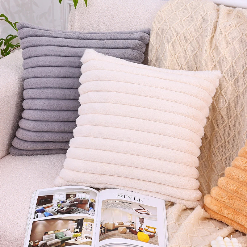 Housse de Coussin - Fluffy Rayé
