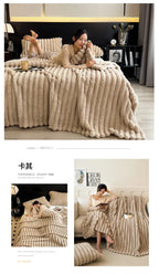 Plaid Rayé - Fibre de Bambou