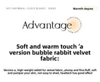 2025 New Class A Bubble Rabbit Fleece Quilt Cover  Thicken The Warm Duvet Cover in Autumn and Winter Skin-friendly Bedding