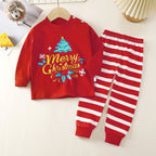 2025 Autumn Christmas Kids Cotton Pajama Set Long Sleeve Thermal Underwear for Boys and Girls Baby Homewear Clothes