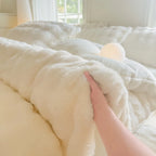 2025 New Class A Bubble Rabbit Fleece Quilt Cover  Thicken The Warm Duvet Cover in Autumn and Winter Skin-friendly Bedding