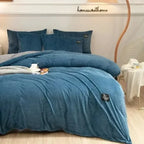 Winter Warm Velvet Duvet Cover Couple 2 People Double Quilt Cover 150/180/200/220 Bedding Twin Queen King Comforter Duvet Covers