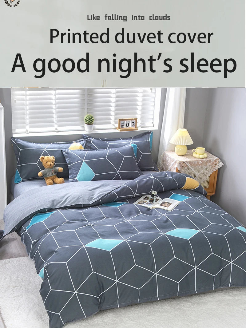 Fall Simple plaid Style Duvet Cover 220x240 Quilt Cover 1PCS Comforter Covers for double twin queen king bed size Plaid bedding