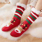 Christmas Elk Floor Socks Xmas Winter Fleece Sleeping Carpet socks Merry Christmas Gift Feliz Navidad Happy New Year 2026