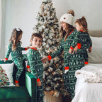 Christmas Family Pajamas Set Mom Daughter Dad Son Matching Outfits Cute All Over Print Homewear Boys Girls Pjs Xmas Look Pyjamas