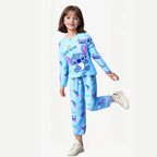 Kids Stitch Pajamas for Boys Girls Home Wear Kids Casual Sleepwear Long Sleeve Pajamas Bottoms Suit Christmas Gifts